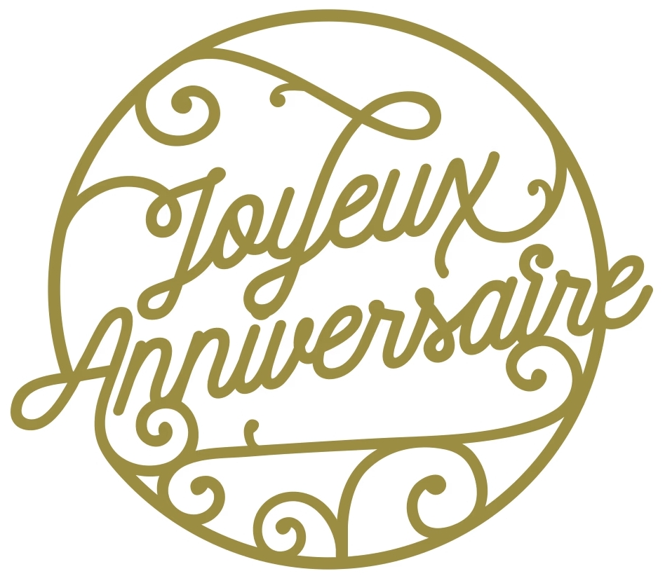 joyeux anniversaire french badge high quality vector 42895120 1